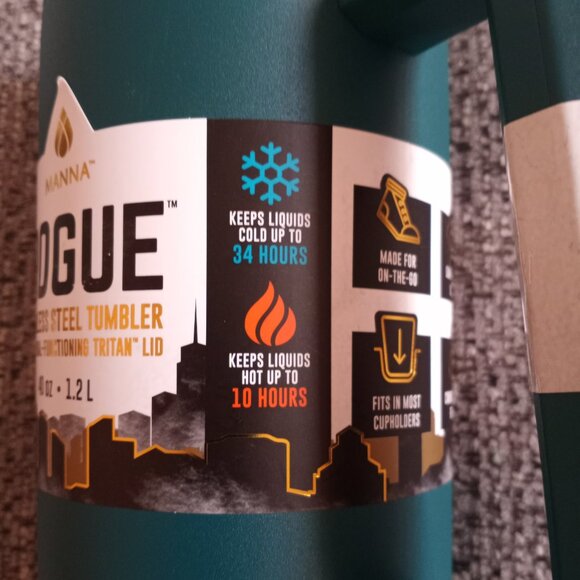 Manna Rogue 40 oz. Stainless Steel Tumbler With Dual - Functioning Tritan Lid - Picture 12 of 12